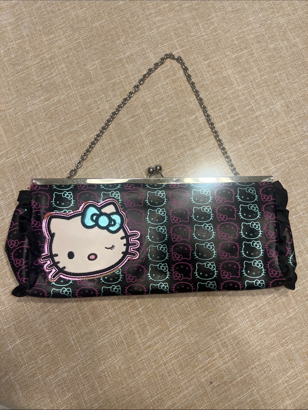 Loungefly 2007 Hello Kitty Clutch With Attached Coin Purse